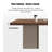 Italian Minimalist Walnut Wood Grain Desk-1163902072