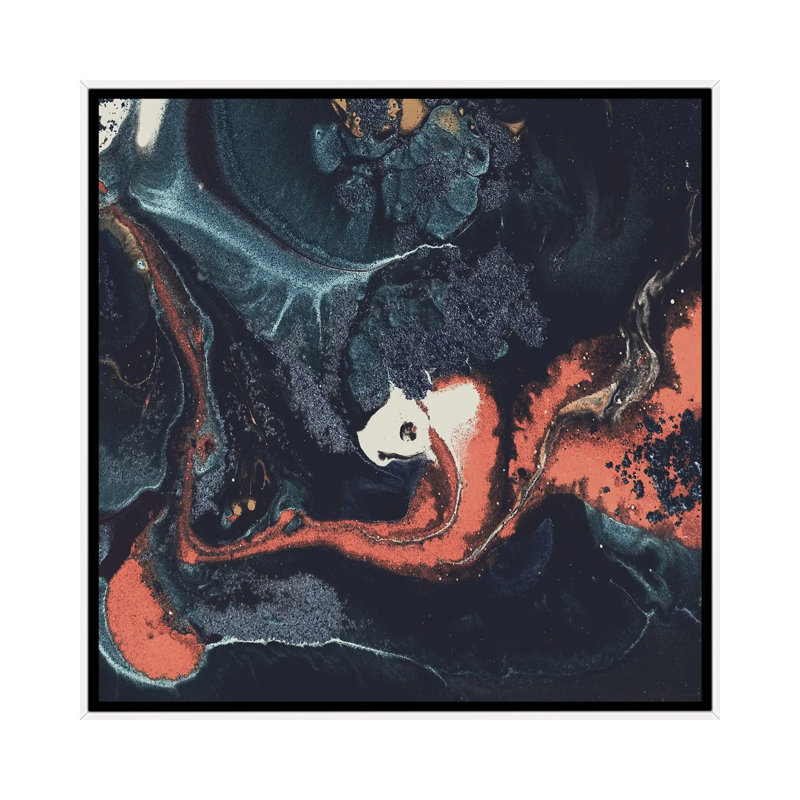 Energy by Kimberly Allen - Print on Canvas, 45.72 cm H x 45.72 cm W, White Framed