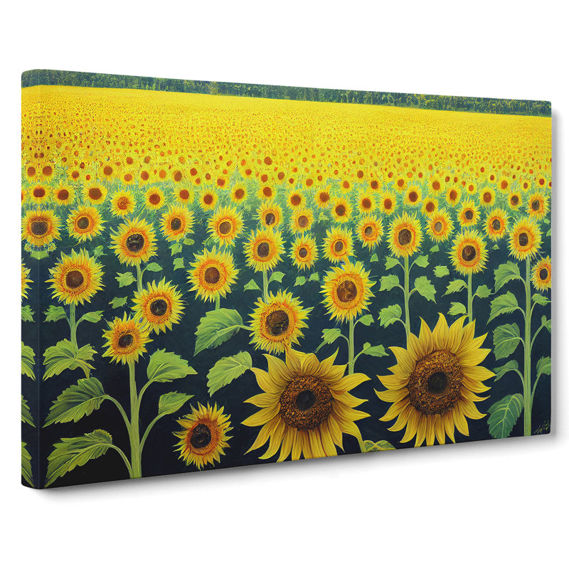Ultimate Sunflower Field - Wrapped Canvas, 50cm H x 76cm W x 3cm D
