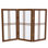 26" Desktop Double Cross Shoji Screen 4 Panel Room Divider
