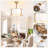 19" Modern Caged Ceiling Fan With Light Kit And Remote Control, 7-Blade Drum Fandelier Ceiling Fan For Bedroom-1463010532