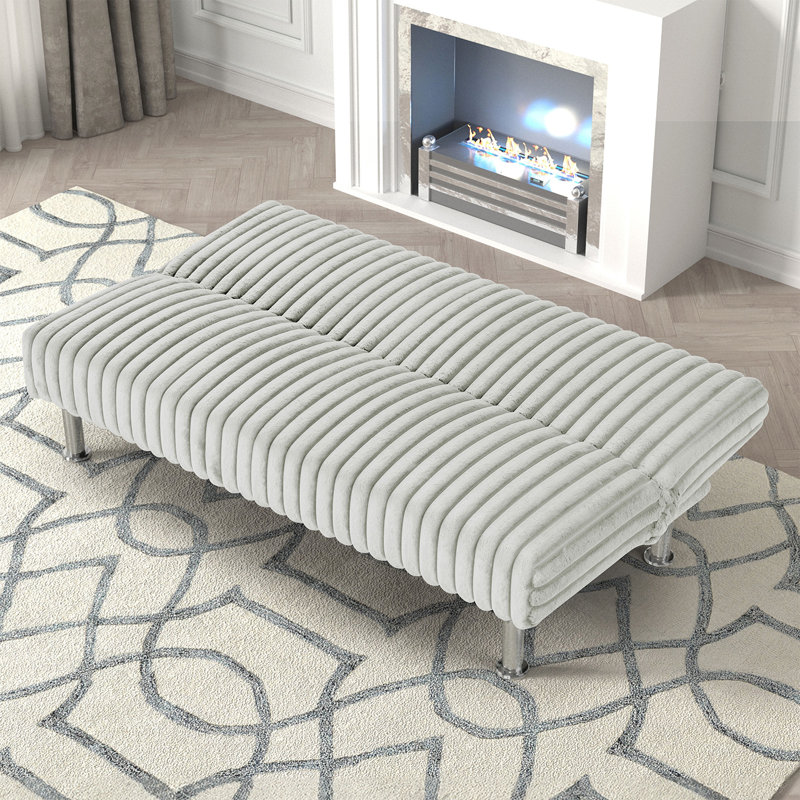 Canapé-lit l 65,6 po, Gris