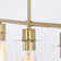 Delmis 3 - Light Kitchen Island Pendant Rustic Linear Chandelier with Clear Glass Shades