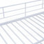 Lit simple superposé en métal avec rangement latéral Garde-robe, L 92,7 po x l 41 po x H 67 po, aucun sommier requis, support solide-1534617335-1534617290
