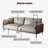 Gray Genuine Leather Modular Sofa cushion couch-1295066801-1295066800