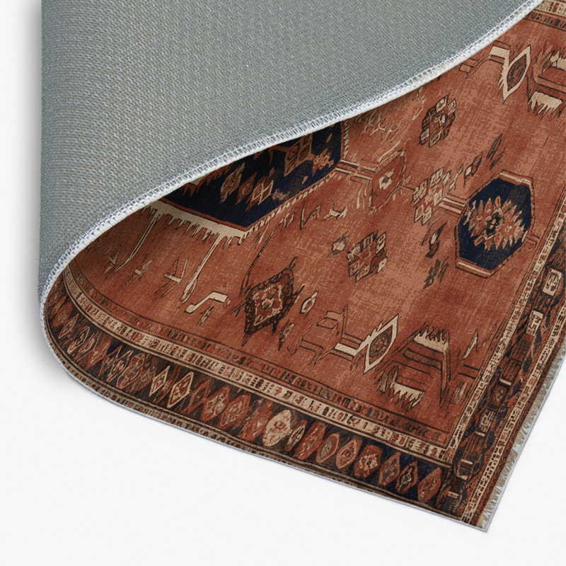 Tapis turc intérieur et extérieur brun, Rectangulaire 2 pi x 3 pi