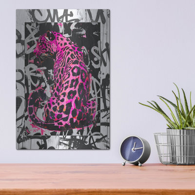 «Bink Leopard» par Svetlana Aleynikova, art mural en métal