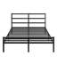 Structure de lit plateforme en métal pour grand lit avec tête de lit élégante, construction, repos silencieux, pas de sommier tapissier stable et silencieux, espace supplémentaire requis-645029628