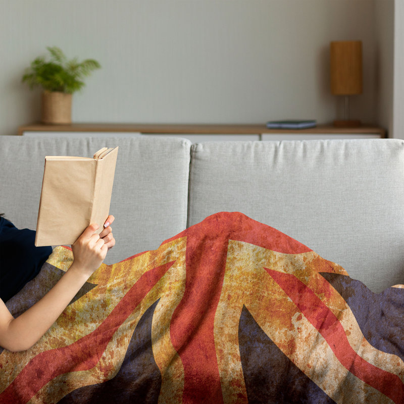 Hand Woven Throw Blanket, 70" x 90"