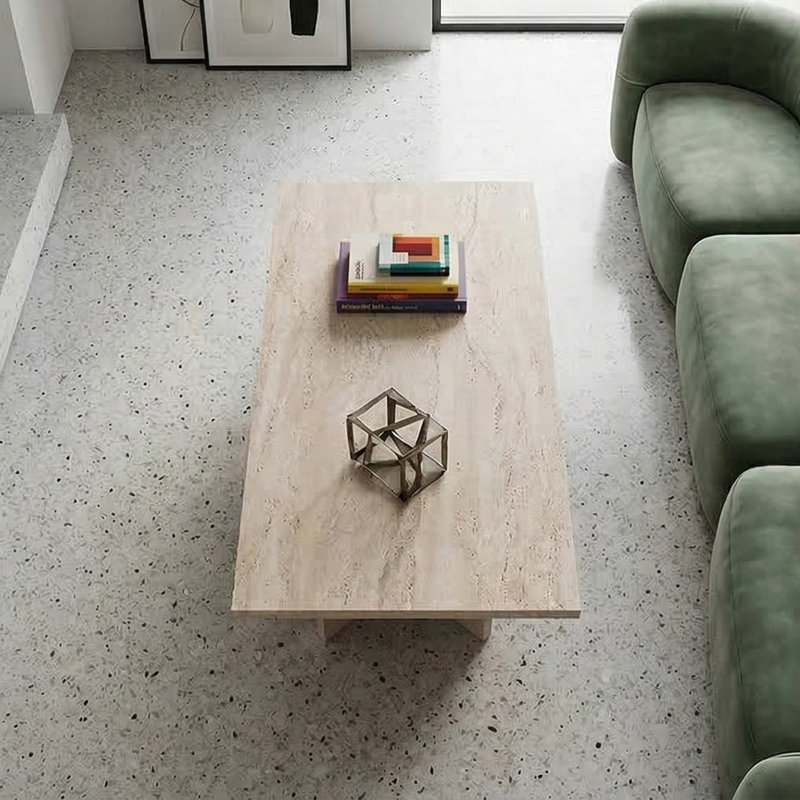 Table basse Calderon, Travertin