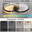 LED Deckenleuchte 2-flammig Dimmbar Rund Athenna 50 cm-974443708