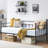 Korecky Metal Twin Daybed Frame, No Box Spring Needed Daybed Sofa Bed with Steel Slats, Space-Saving Metal Guest Bed for Bedroom, Living Room, Kids Room, Guest Room-572199082