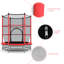 Addey Freeport Park 1.4cm Round Backyard Trampoline with Safety Enclosure-1321550572