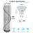 Itay 12 - Light Dimmable Tiered Chandelier