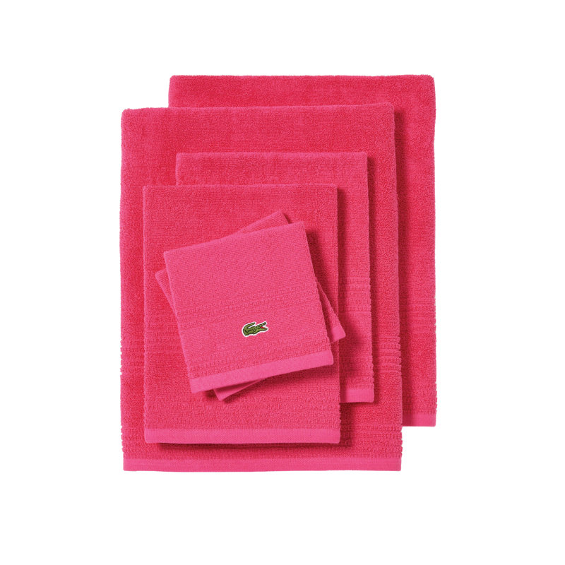 Lacoste Grand Slam 100% Cotton 6-Piece Towel Set, Purple