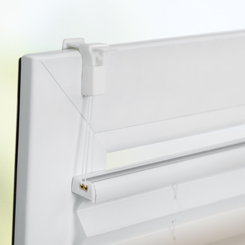 pleated blind "colour gradient", Symple Stuff, light protection, without drilling, tensioned, Brown, 210 cm L x 95 cm W