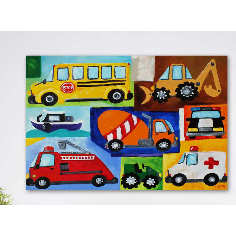 Pruitt «Modes of Transport», reproduction sur toile tendue, H 16 po x l 24 po x P 1,5 po