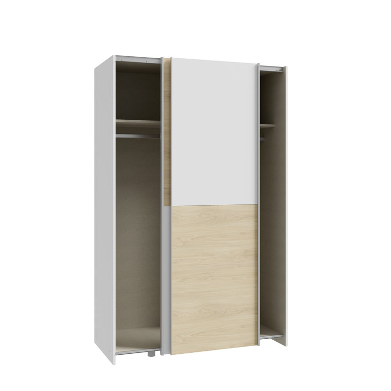 Myrtil 2 Door Manufactured Wood Wardrobe, 190cm H x 120cm W x 61cm D