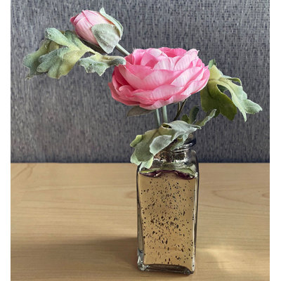 Silk Ranunculus Arrangement in Vase