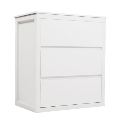Meuble-lavabo de 30 po avec comptoir en céramique lustrée et lavabo, système de tiroir biseauté à 45 ° avec structure blanche, glissière à fermeture douce