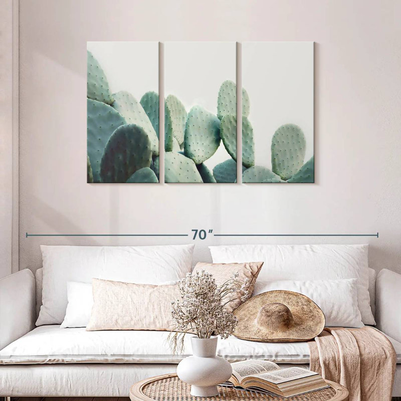 Cactus Harnek vert pastel, H 28 po x l 45 po