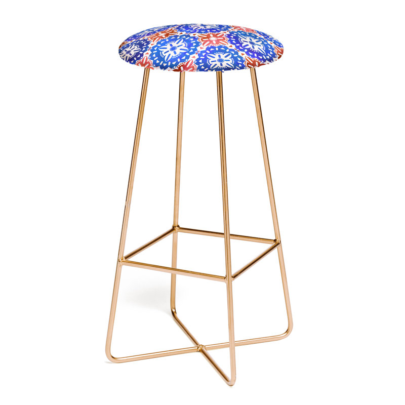 Tabouret de bar 30 po schatzi brown boho médaillon