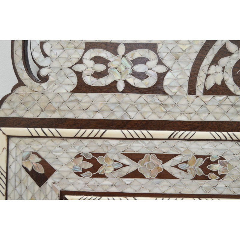 Damascene Flat Coquillage Wall Mirror