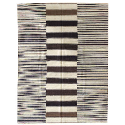 Urban Natural One-of-a-Kind 5'7" x 7'9" Area Rug in Ivory/Brown/Charcoal