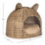 Lit pour chat en rotin tissé à la main avec coussin lavable à la machine Emiliann-1905004328