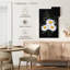 Bouquet de marguerites sur fond noir-1514245426