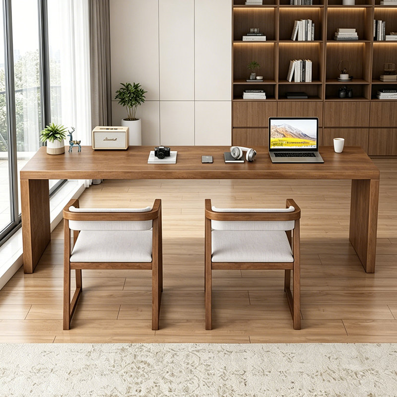 Bureaux rectangulaires simples modernes en bois massif, H 29,52 po x l 78,74 po x P 19,68 po