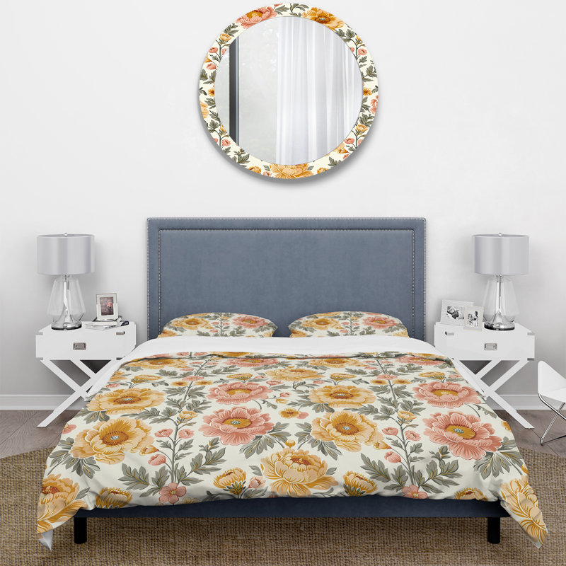 Ensemble de housse de couette Country, Housse de couette très grand + 2 taies décorativ