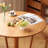 Vintage Beautiful Cherry Solid Wood Round Table-107769281