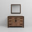 Meuble-lavabo blanc 48 po X P 22 po , Avec l 34 po Miroir-117984718