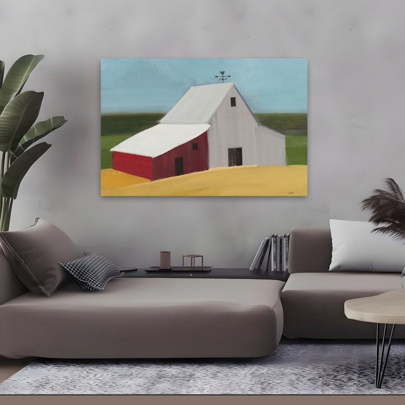 Modern Farmhouse Americana Barn, H 48 po x l 32 po