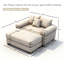 Canapé modulaire surdimensionné 54,3 po Cloud-1546846786
