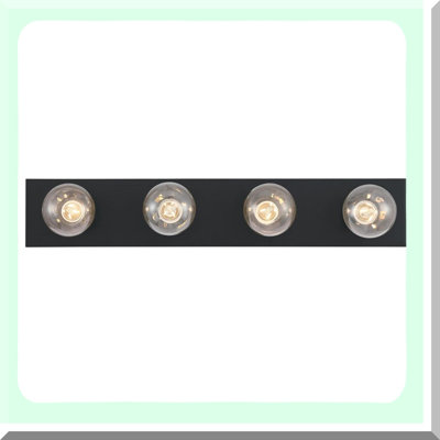 IllumiGlow Traditional Four-Light Indoor Vanity Fixture
