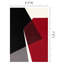 Tapis rouge / noir / blanc Fresno-102210991