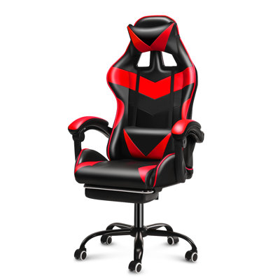 Fauteuil PC et de course avec repose-pieds