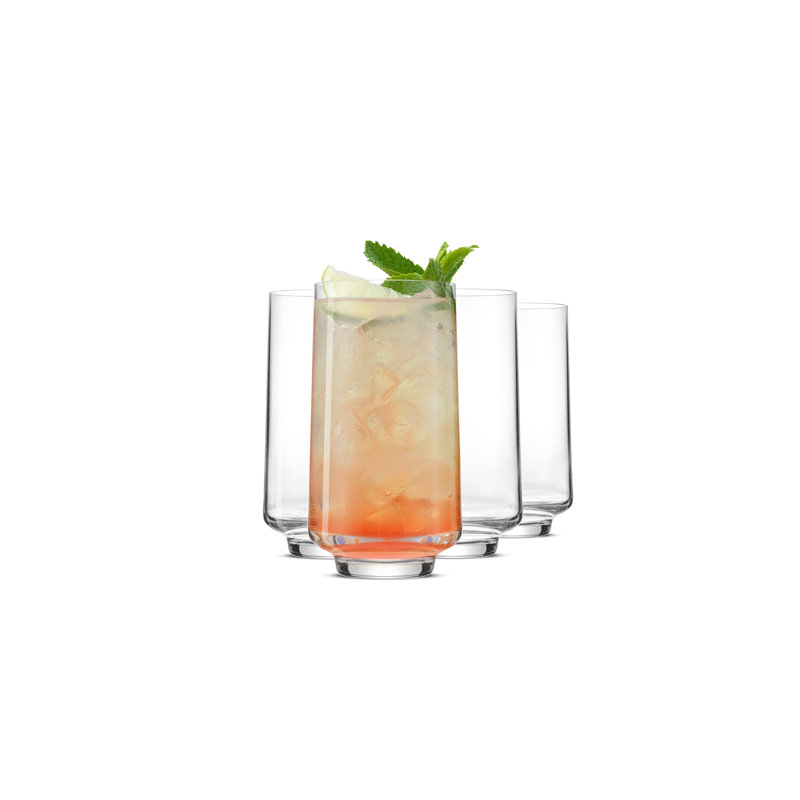 Sidney 16oz HB, Set of 4, Clear