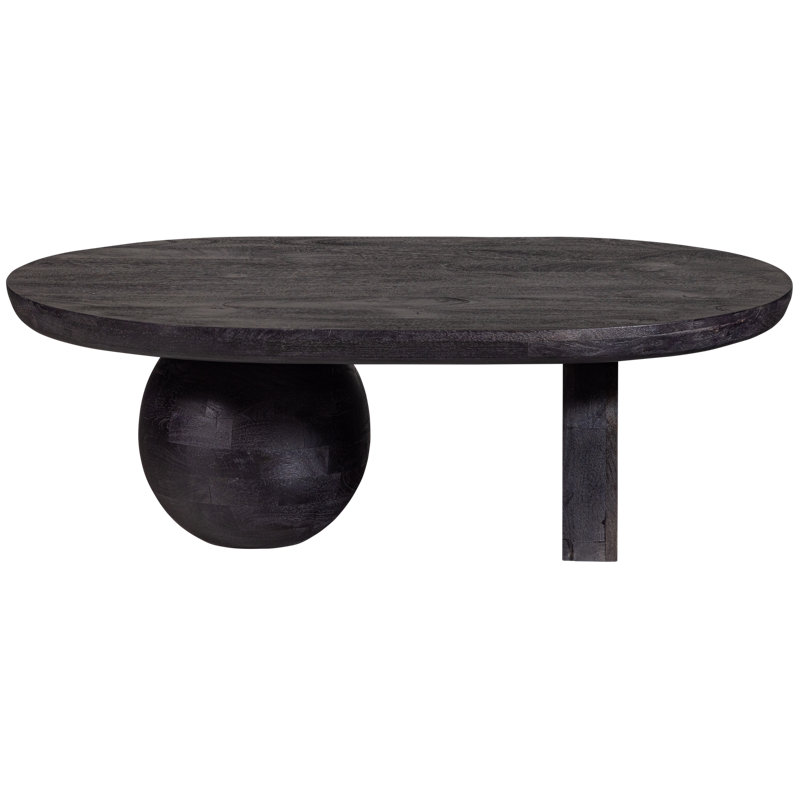 Steppe Solid Wood Pedestal Coffee Table