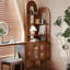 Armoire de coin en bois massif