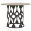 Balustrade 48'' Iron Pedestal Dining Table-66025719-58191686