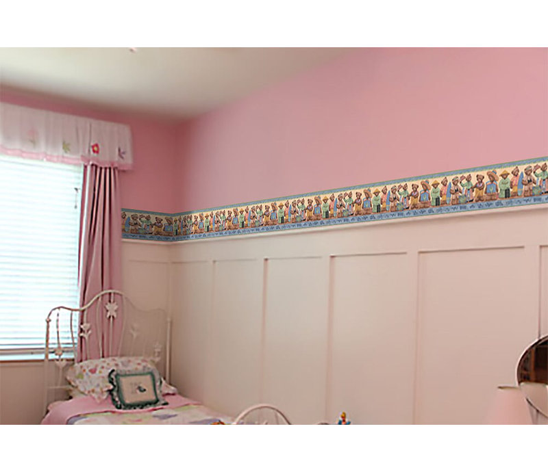Bordure de papier peint Teddy Bears in Costumes L 0,83 pi x l 180 po