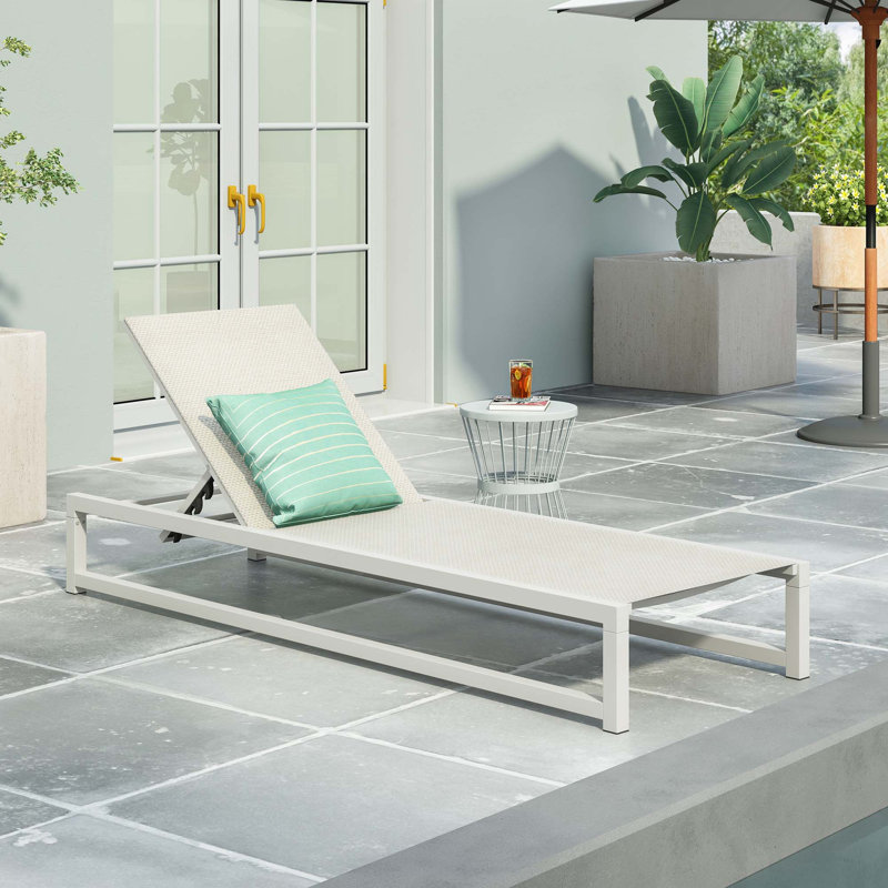 Chaise longue, Blanc, Blanc