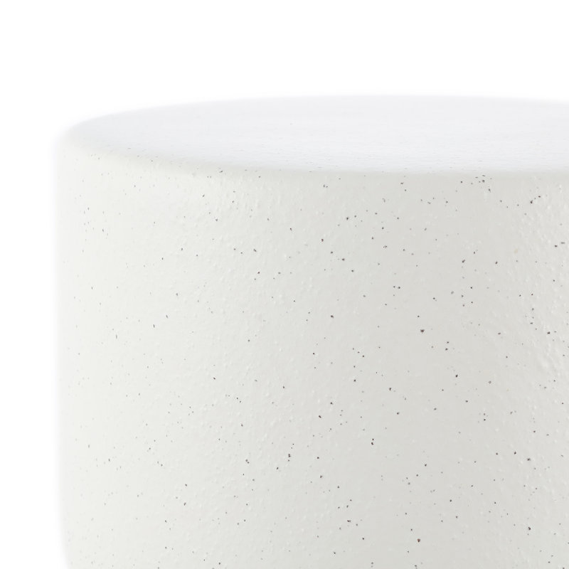Portside End Table, White Speckled