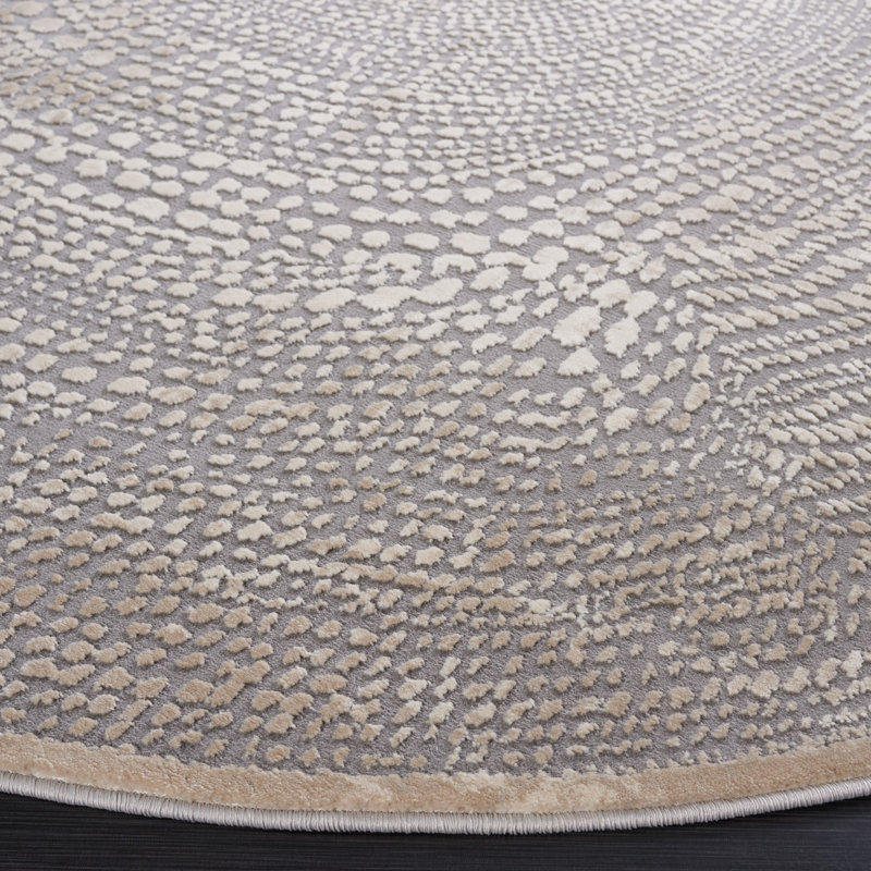 Tapis performance abstraite Wendi, Rond 6 pi 7 po