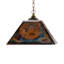 16" Square Deer At Dawn Pendant