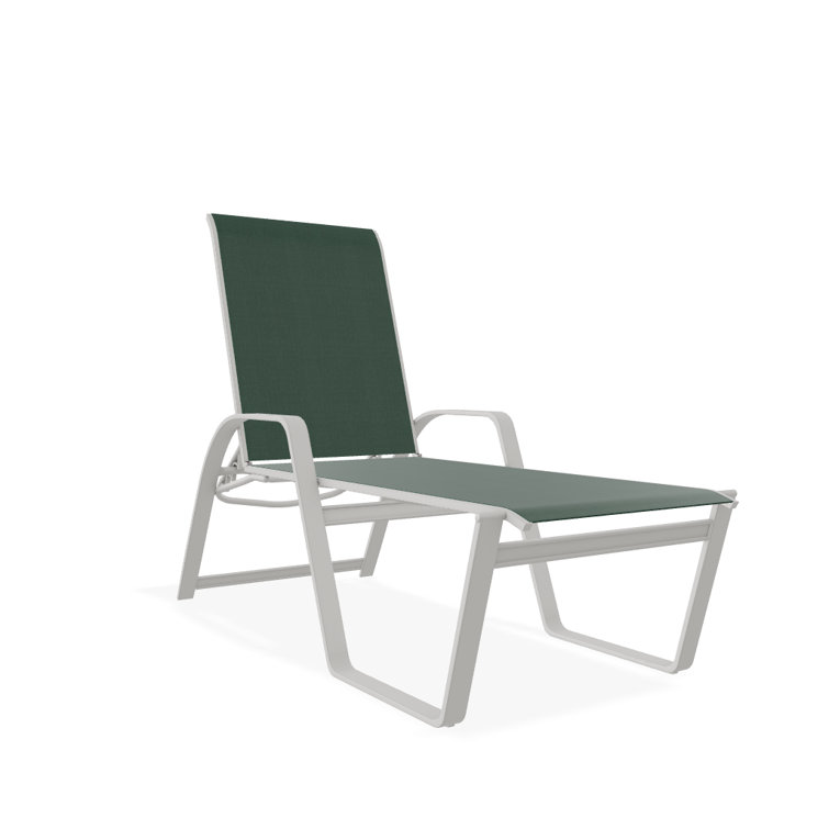 Holna Outdoor Rust-Resistant Metal Chaise Lounge