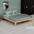 Solid Dry Bamboo Wood Platform Bed Frame, With Wood Slat Support-1717445455